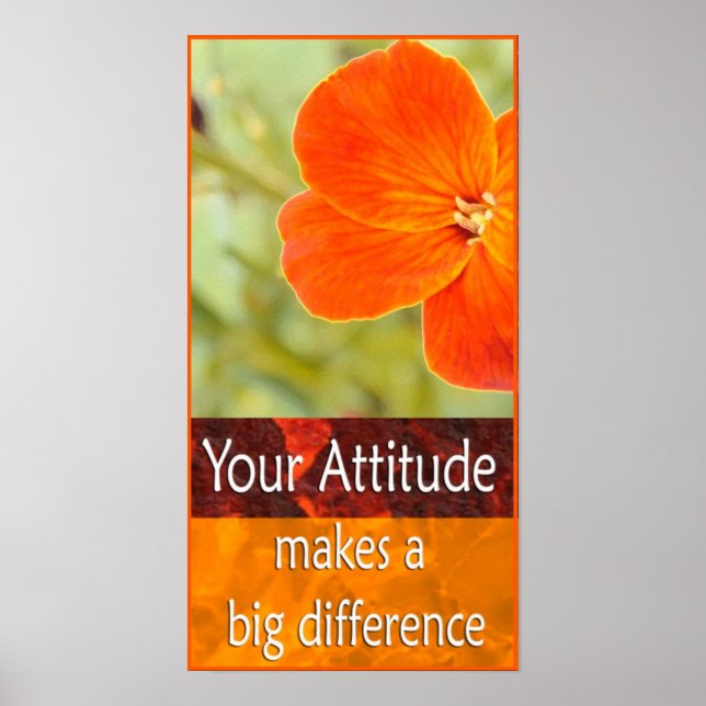 Positive Attitude Motivational Poster (Devant)
