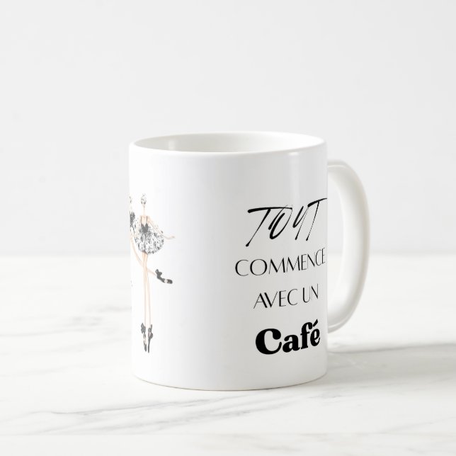 Positive Energy Coffee Mug for Work and Study  (Devant droit)