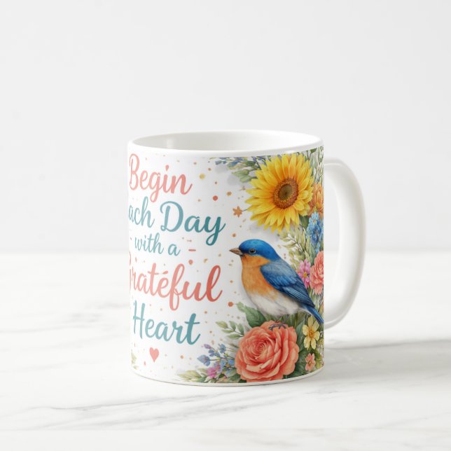 Positive vibe coffee mug (Devant droit)