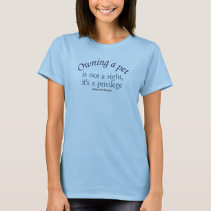possession d'un T-shirt d'animal familier