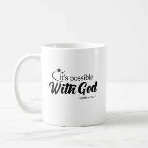 "Possible tasse de café avec de Dieu" écriture