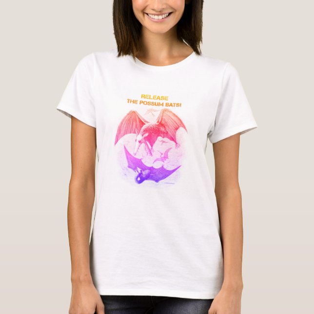 Possum Bats arc-en-ciel en T-shirt femme (Devant)
