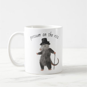 Possum sur la tasse de café Ritz