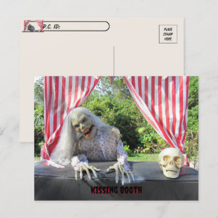 Post-croisement - Carte postale de la cabine de ba