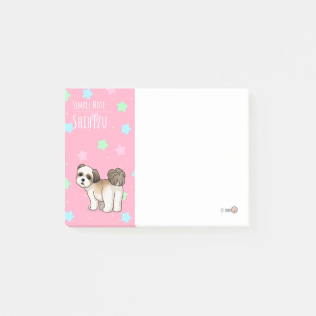 POST-IT® 振り向くシーズー (Devant)