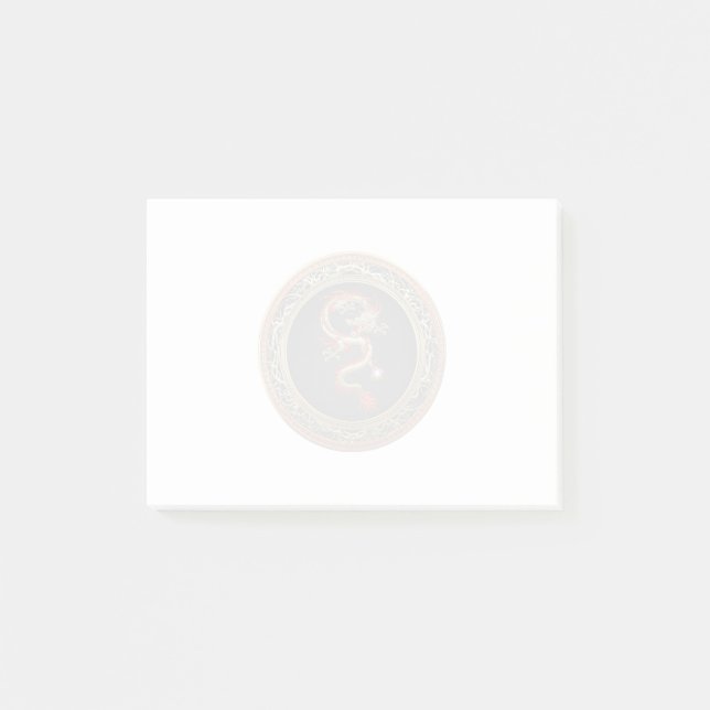 Post-it® [100] Dragon chinois d'or Fucanglong (Devant)