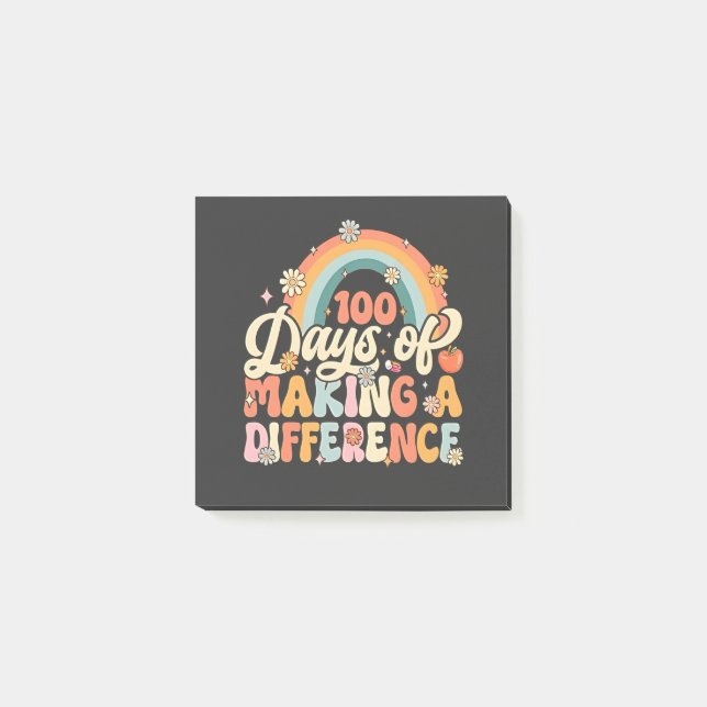 Post-it® 100 jours de faire la différence Enseignement Arc- (Devant)