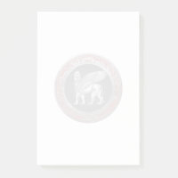 [100] Lion assyrien ailli - Lamassu argenté