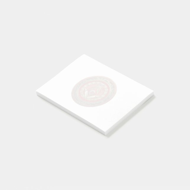 Post-it® [100] Master Mason - Carré Or & Compass (Incliné)
