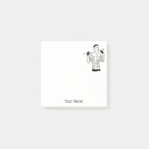 Post-it® 1930 s Fashionable Lady Golfer avec le club de gol