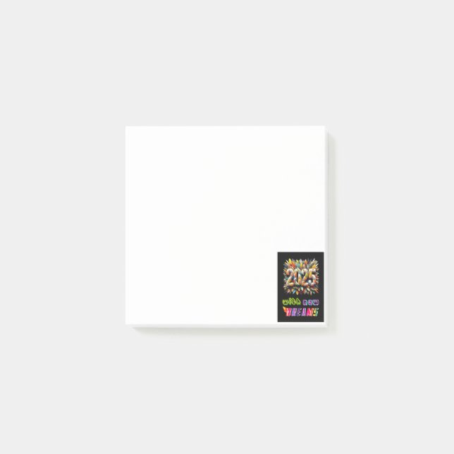 Post-it® 2025 Avec De Nouveaux Rêves (Devant)