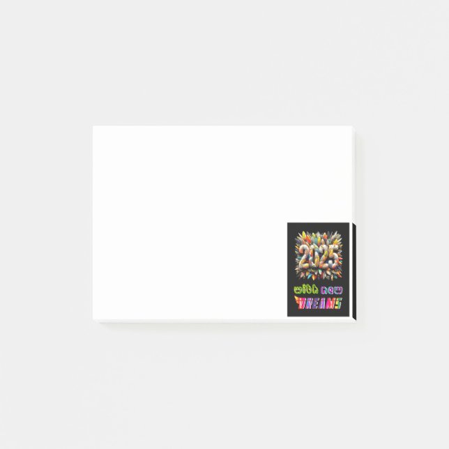 Post-it® 2025 Avec De Nouveaux Rêves (Devant)