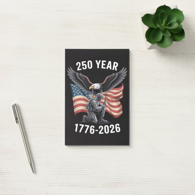 Post-it® 250 Ans 250e Anniversaire États-Unis 4 juillet  (Bureau)