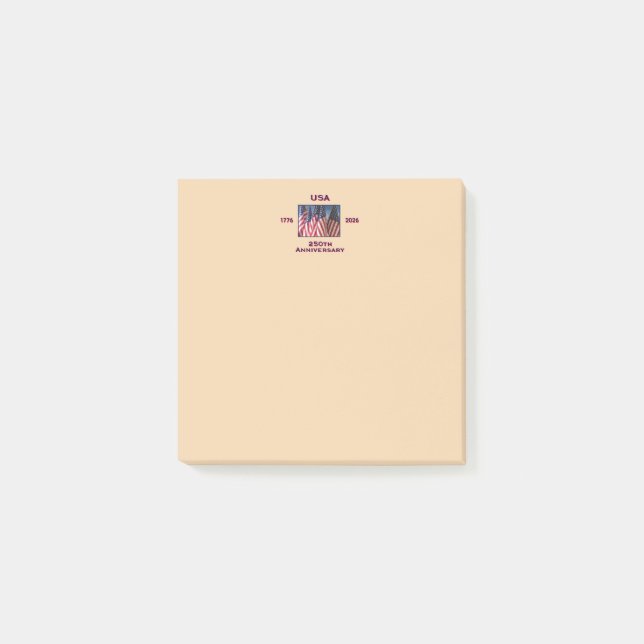 Post-it® 250e anniversaire USA Patriotic American Flags (Devant)