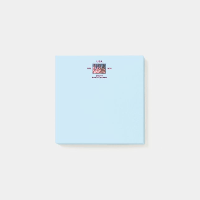 Post-it® 250e anniversaire USA Patriotic American Flags (Devant)