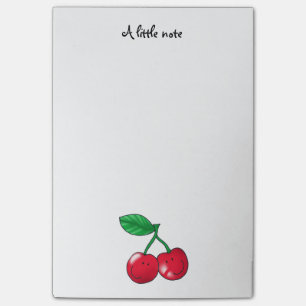 Post-it® 2 amis rouges de cerises - personnalisés