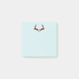 Post-it® 2 cerfs de Noël saut de style rustique