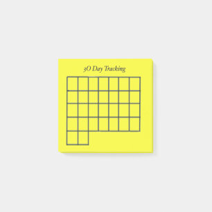 Post-it® 30 Jours Tracker Yellow Sticky Notes