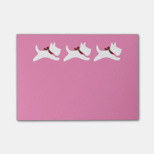 Post-it® 3 Scotties blancs personnalisent