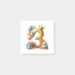 Post-it® 3ème anniversaire en or