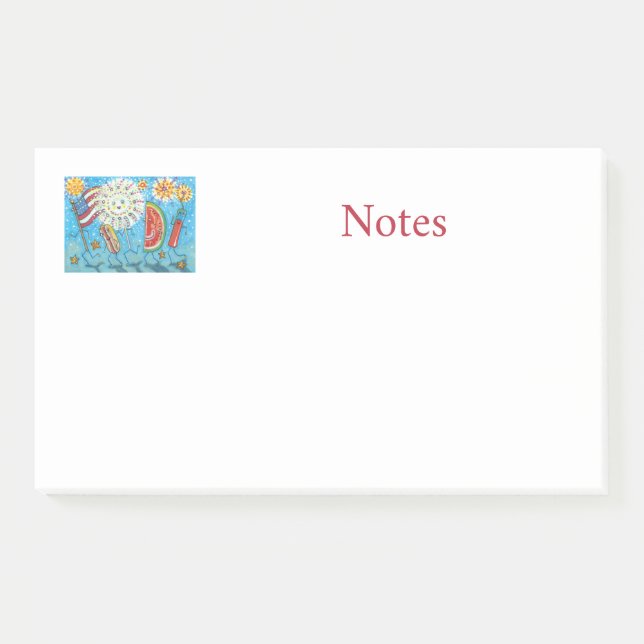 Post-it® 4 juillet GANG, PARADE & FEU EN VACANCES (Devant)