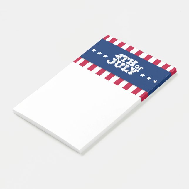 Post-it® 4 juillet heureux (Incliné)