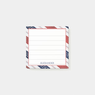 Post-it® 4 juillet Motif Diagonal Stars & Stripes