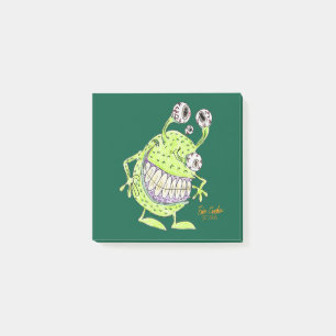 Post-it® 4 oeil vert monstre alien dessin animé notes colla
