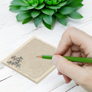 Post-it® 4 Pièces de puzzle rustique ton de la Terre en bas