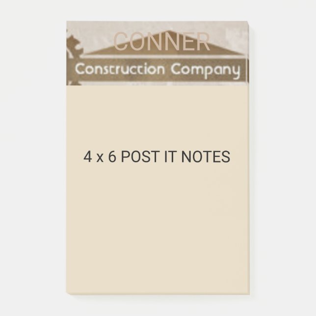 Post-it® 4 x 6 messages personnalisés (Devant)