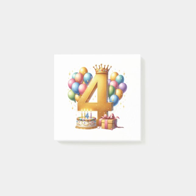 Post-it® 4ème anniversaire doré (Devant)