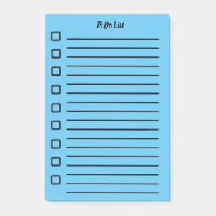 Post-it® À faire Liste Note Bleu clair 2
