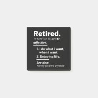 à la retraite. définition drôle de retraite