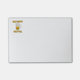 Post-it® À moitié vide ou à moitié