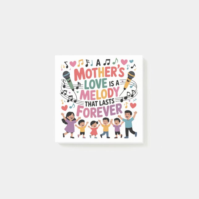 Post-it® A Mother’s Love Is A Melody That Lasts Forever (Devant)