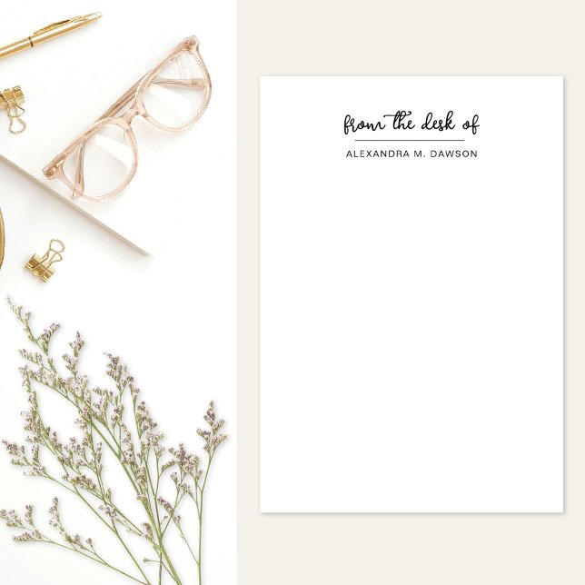 Post-it® À Partir Du Bureau De Simple Nom De Script Personn (Créateur téléchargé)