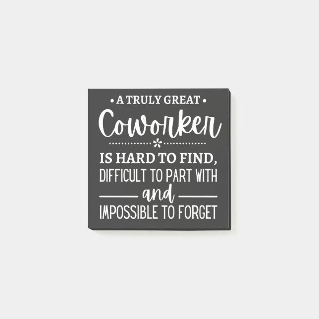 Post-it® A Truly Great Coworker (Devant)