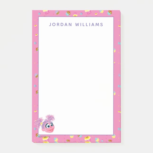 Post-it® Abby Cadabby Cupcake Motif du Parti (Devant)