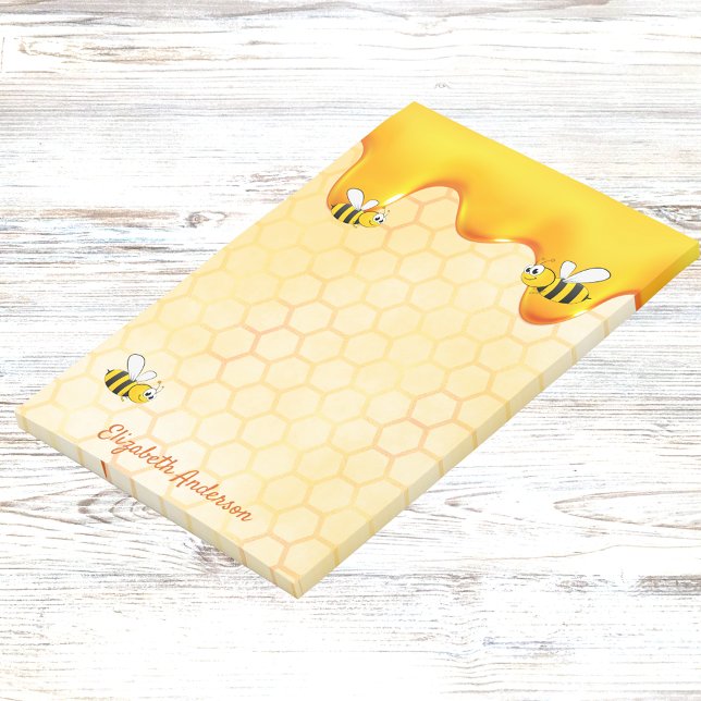 Post-it® Abeille d'abeille dorée nom de goutte de miel moti (Créateur téléchargé)