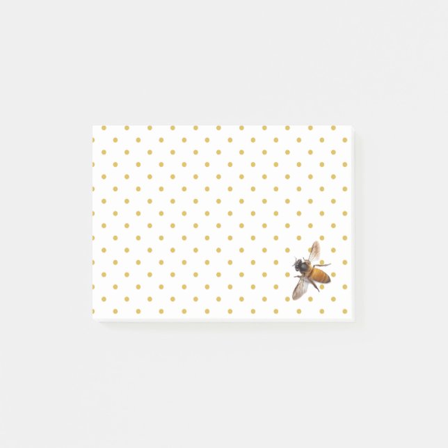 Post-it® Abeille de miel et points de polka (Devant)
