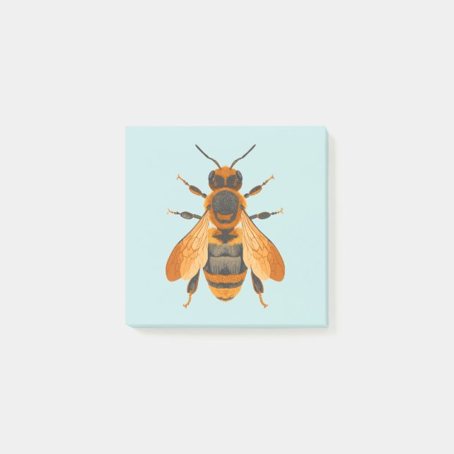 Post-it® Abeille de style antique - Inspiré Vintage (Devant)
