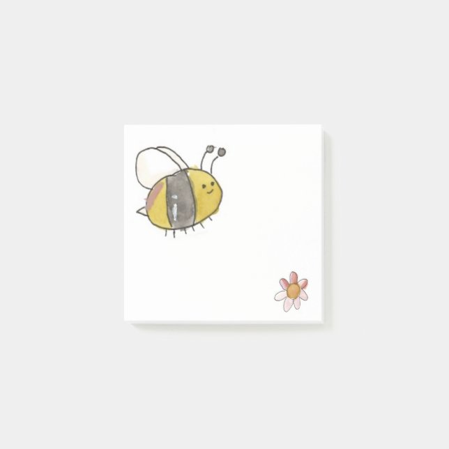 Post-it® Abeille et fleurs (Devant)