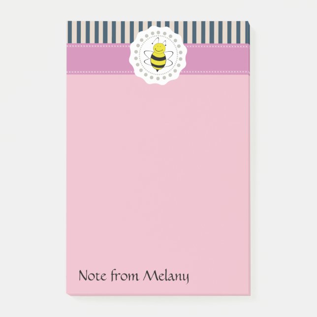 Post-it® Abeille moderne mignonne tendance (Devant)
