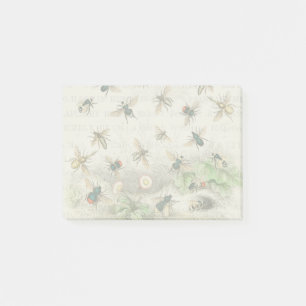 Post-it® Abeille Reine Entomologie Botanique Vintage