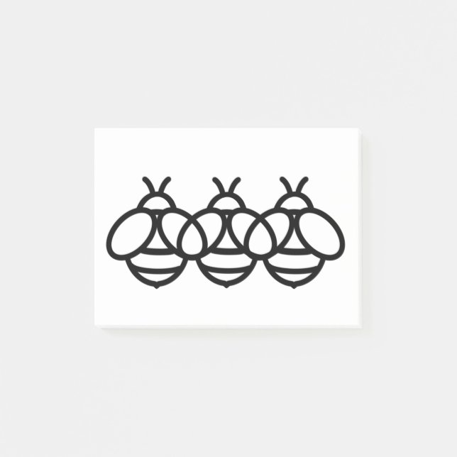 Post-it® abeilles bee bee bumblebee insecte mignon (Devant)