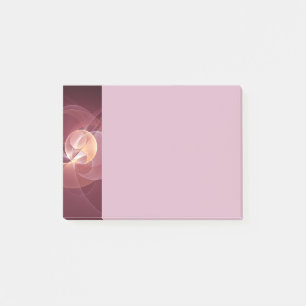 Post-it® Abstrait Élégant Moderne Art Fractal Vin Rouge