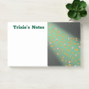 Post-it® Abstrait lune feuilles d'automne roses