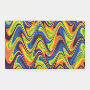 Post-it® Abstrait Multicolore Ondulé