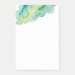 Post-it® Accentuation de l'aquarelle verte