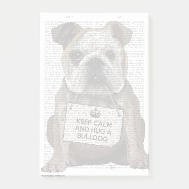 Post-it® Accrochez un Bulldog (Devant)